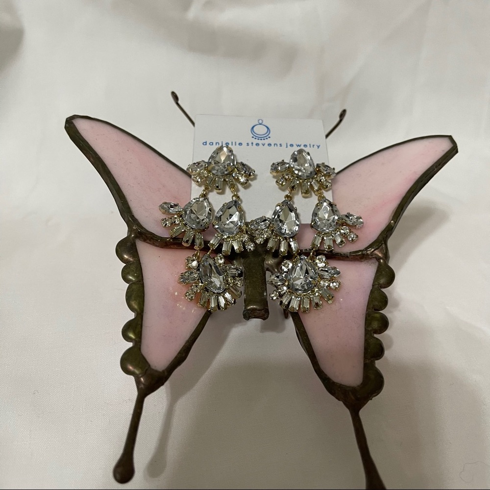 Danielle Stevens Rhinestone Earrings - Picture 2 of 2